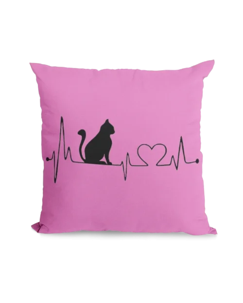 pink Void Cat Pillowcase for black cat lovers