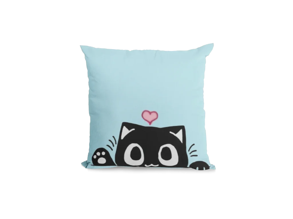 green baby Void Cat Pillowcase for black cat lovers