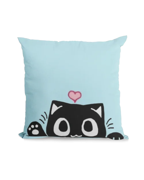 green baby Void Cat Pillowcase for black cat lovers