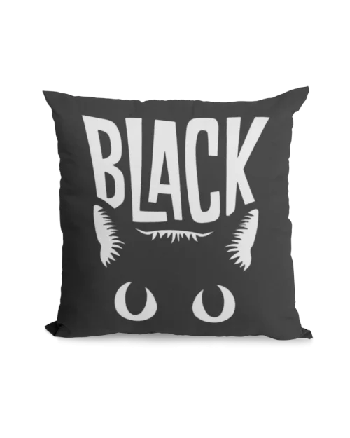 black Void Cat Pillowcase for black cat lovers