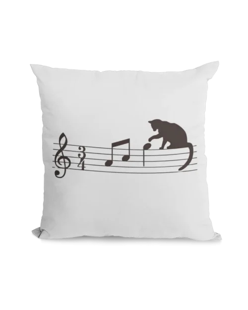 white Void Cat Pillowcase for black cat lovers