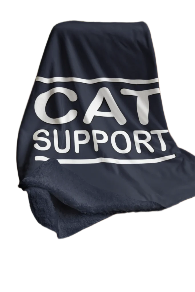 black flannel blanket for black cat lovers