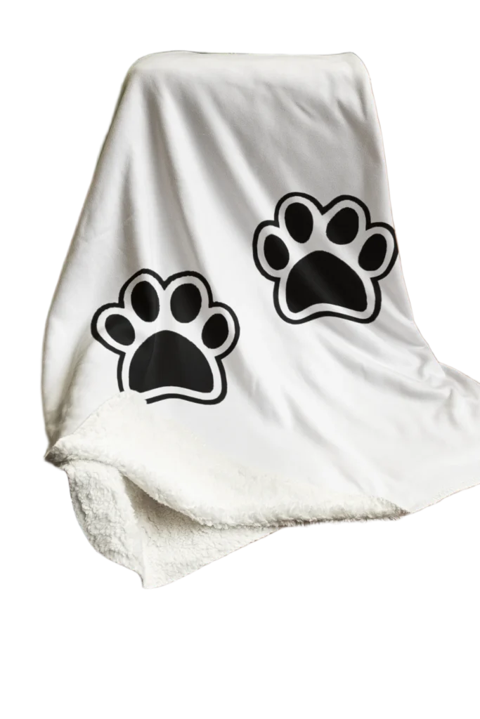 white flannel blanket for black cat lovers