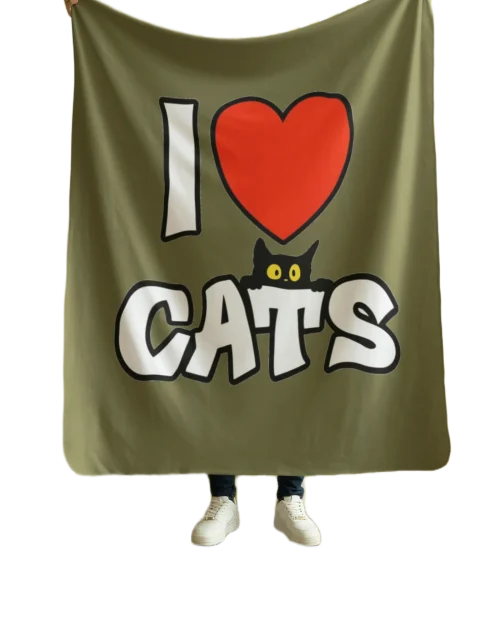 I ❤️Cats Blanket #56