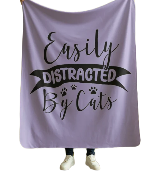 Easily Distracted by Cats Blanket #6