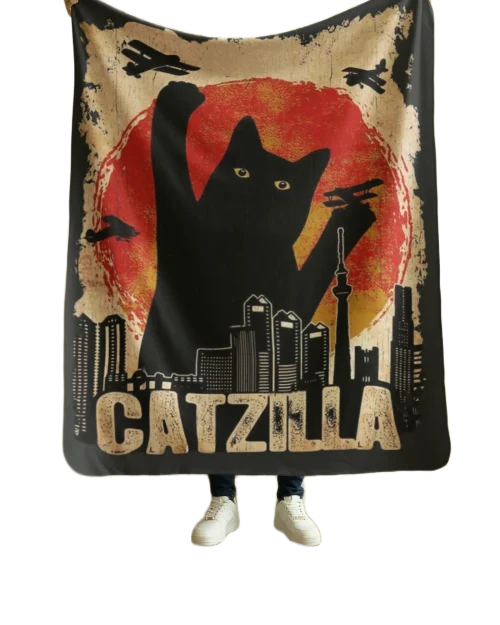 void cat lover catzilla blanket