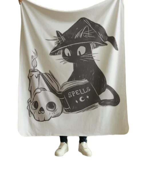 void cat lover spells blanket