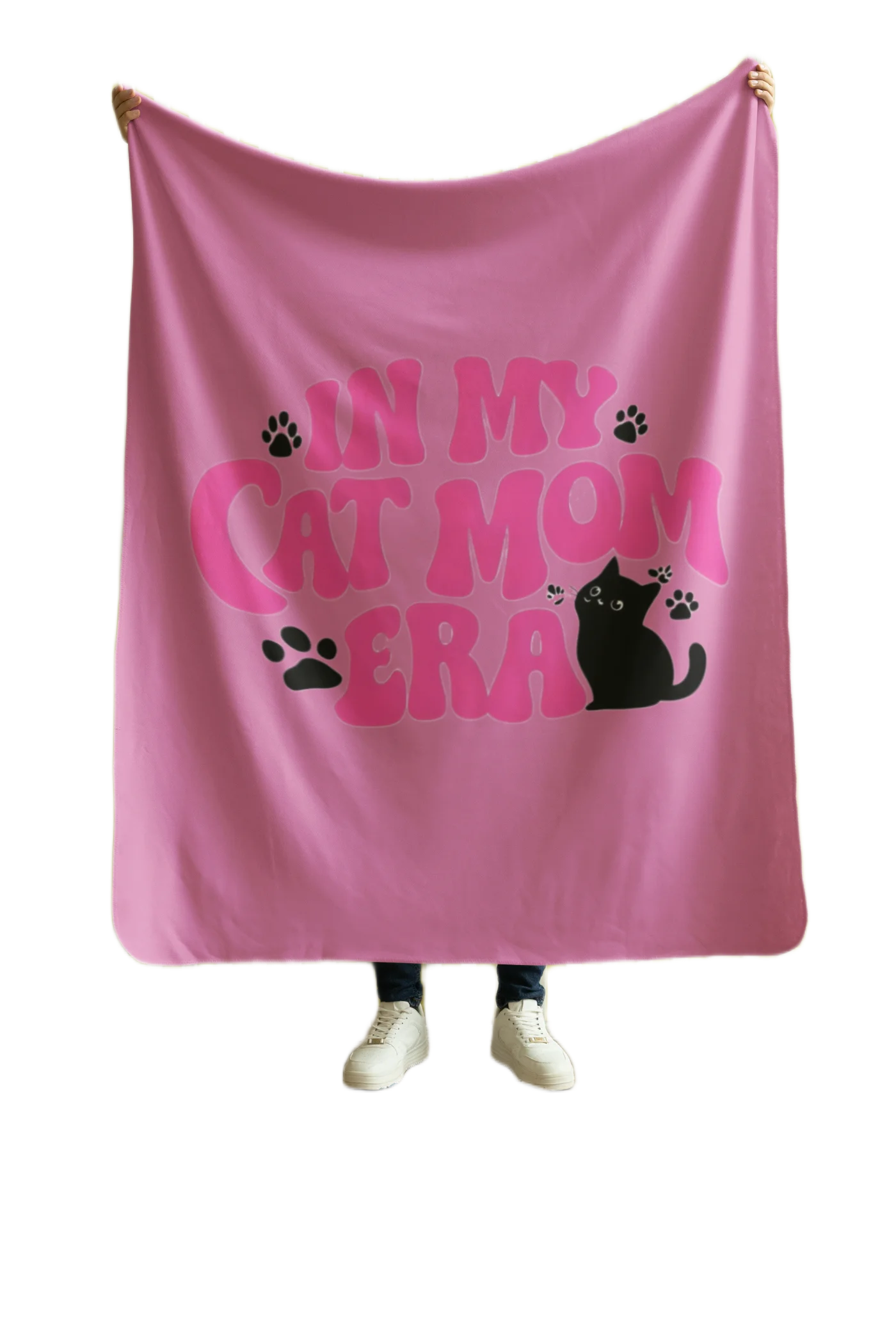 in my cat mom era blanket