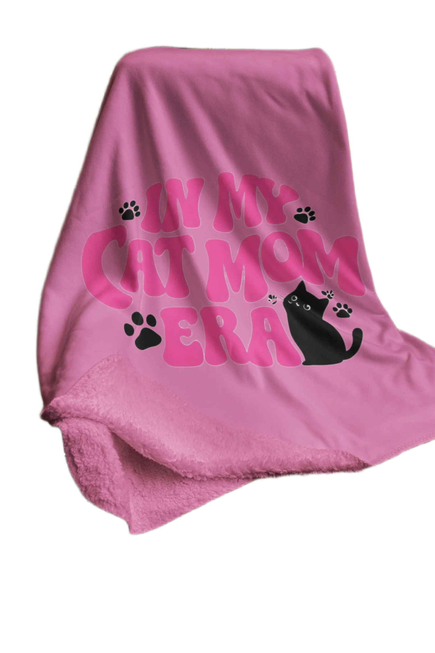 in my cat mom era blanket