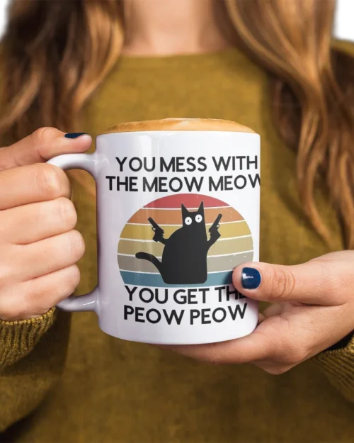 Don’t Mess with the Meow Meow Void Cat Mug #7