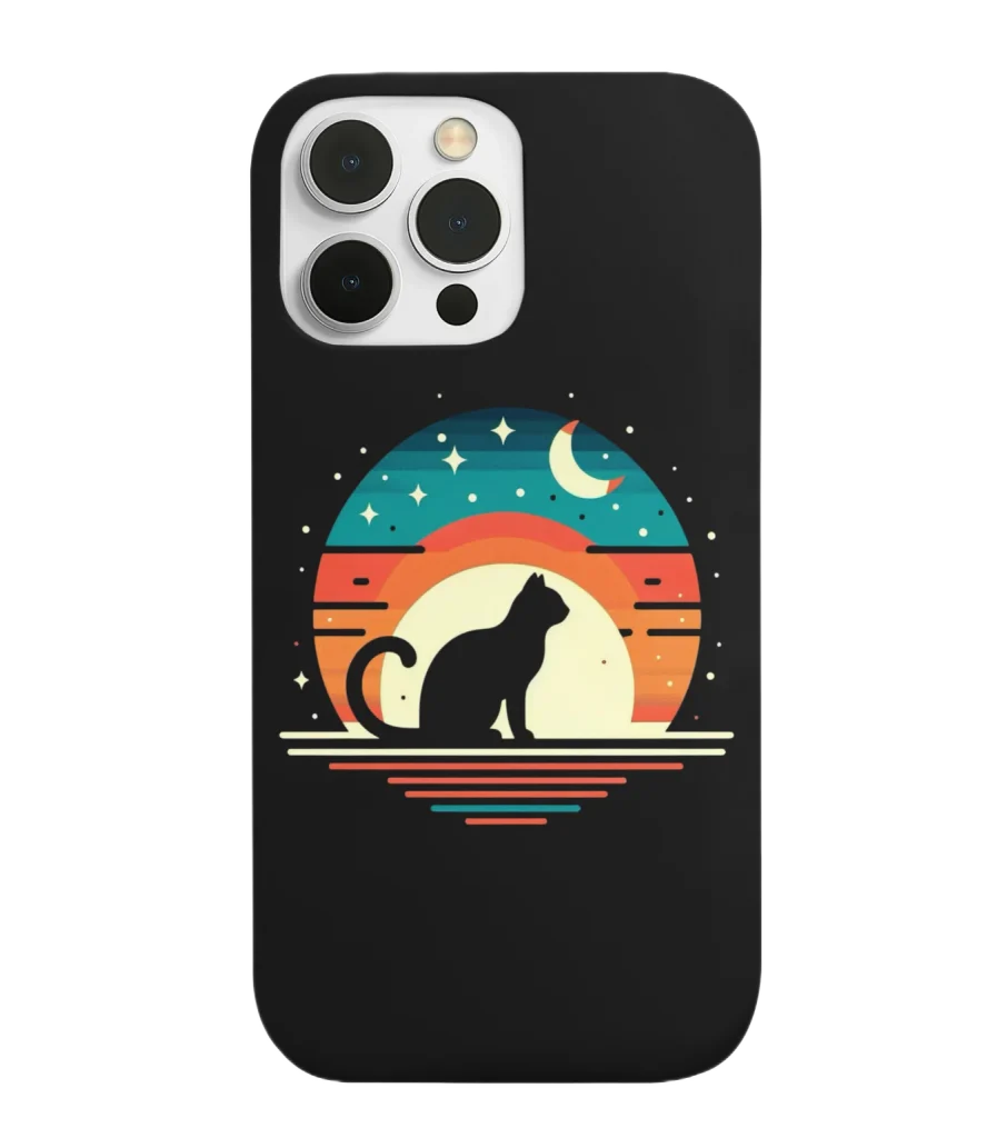 silicone tpu void cat lover phone case