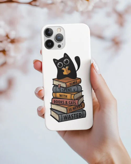 silicone tpu void cat lover phone case