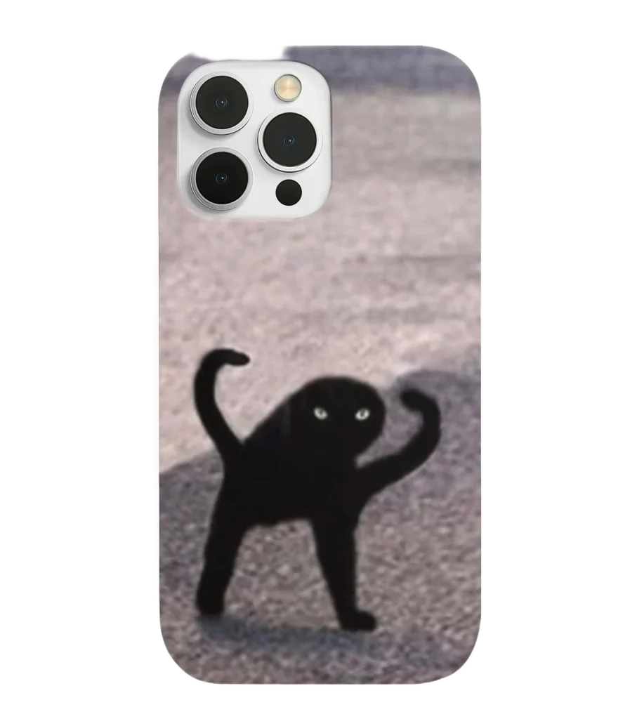 silicone tpu void cat lover phone case